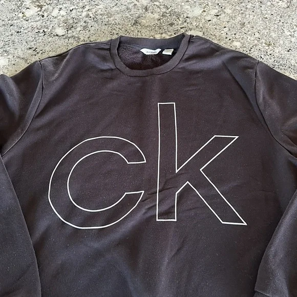 Calvin Klein Men’s Crewneck Sweatshirt - Black - XXL - Picture 2 of 5